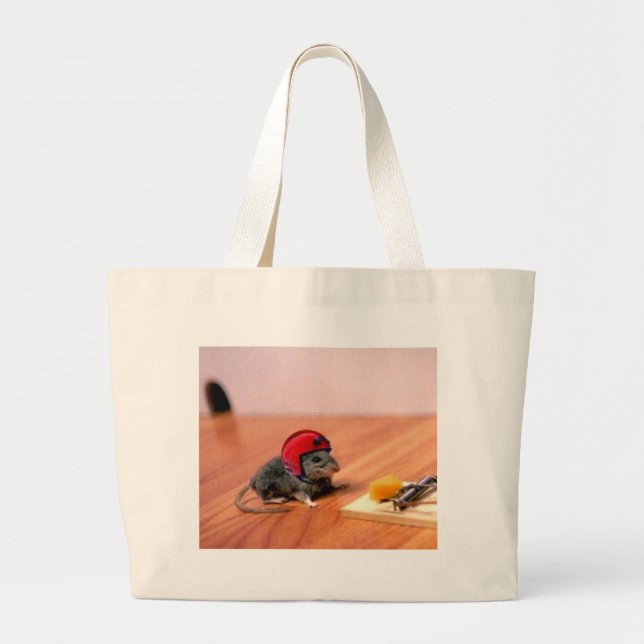 Grand Tote Bag Souris de scout de garçon (Devant)
