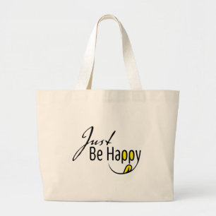 Grand Tote Bag Soyez Juste Heureux