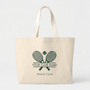 Grand Tote Bag Sport Club Nom Tennis Team Green Swag