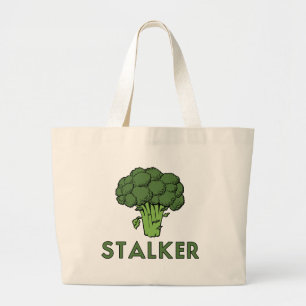 Grand Tote Bag STALKER Funny Broccoli Fun Humour Pun
