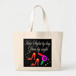 GRAND TOTE BAG STYLISTE DE CHEVEUX FUNKY ET CHIC ET BEAUTICIEN