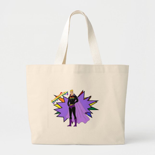 Grand Tote Bag SuperGay ! (Devant)