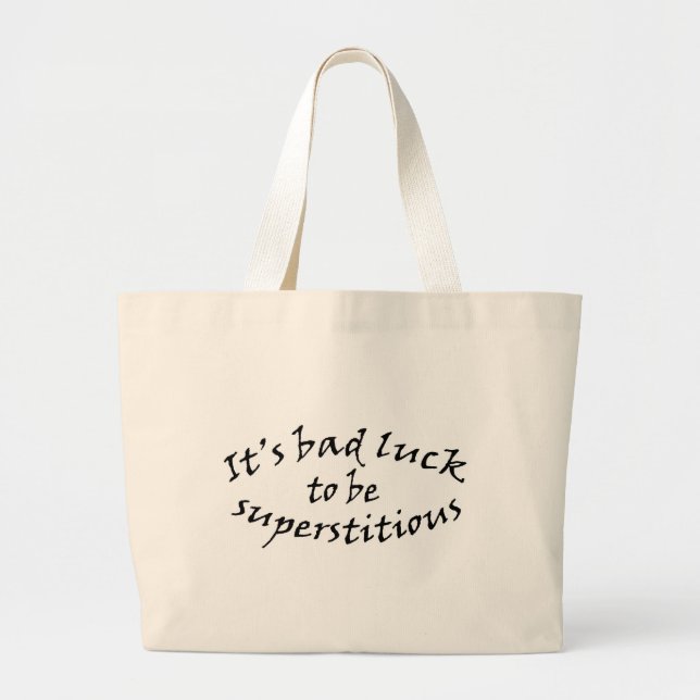 Grand Tote Bag Superstition de mauvaise chance (Devant)