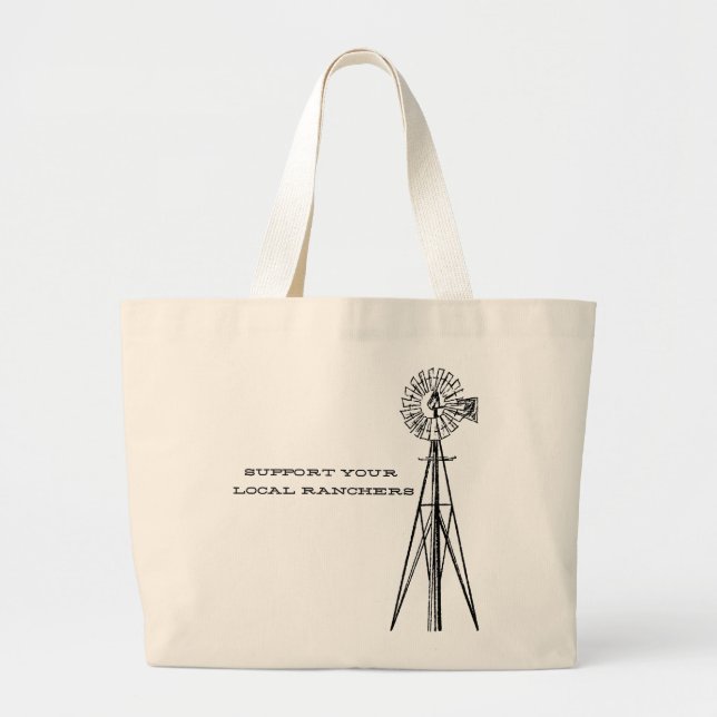 Grand Tote Bag Support your local ranchers tote (Devant)