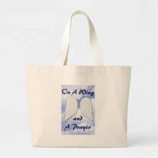 Grand Tote Bag Sur une aile et une prière