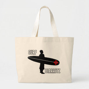 Grand Tote Bag Surfeur Biarritz Basque