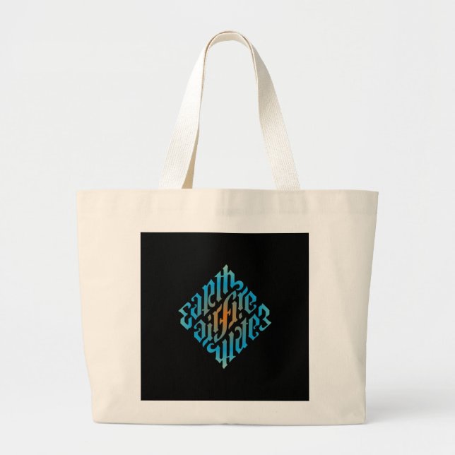 Grand Tote Bag SYMBOLE Bleu Illuminati