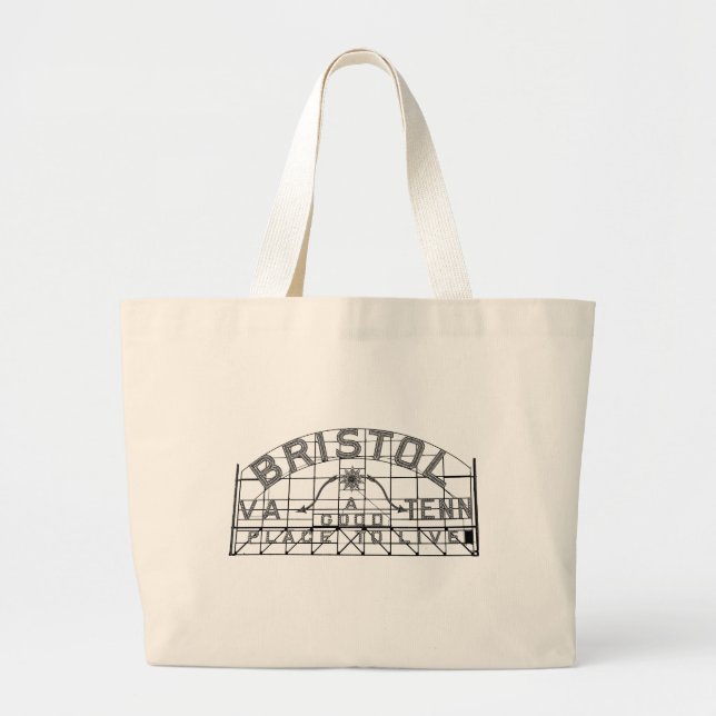 Grand Tote Bag SYMBOLE Bristol Slogan (Devant)