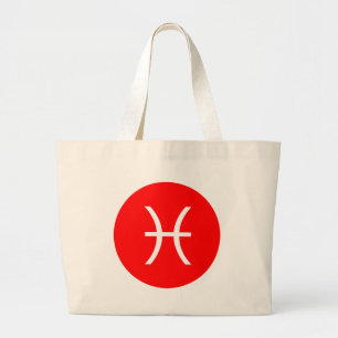 Grand Tote Bag Symbole des Poissons