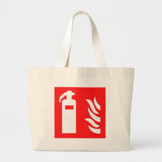 Grand Tote Bag Symbole d'extincteur