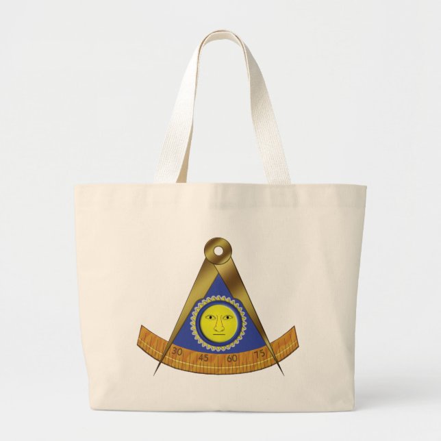 GRAND TOTE BAG SYMBOLE DU MAÎTRE PASSÉ (Devant)