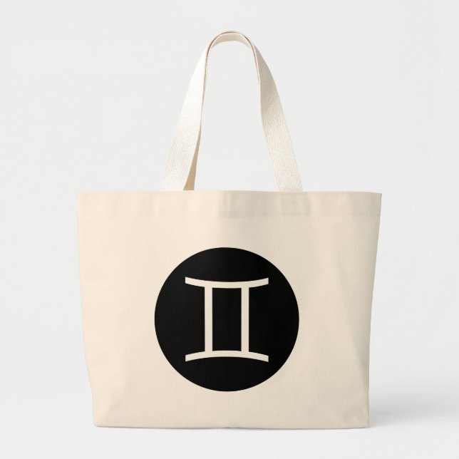 Grand Tote Bag Symbole Gemini (Devant)