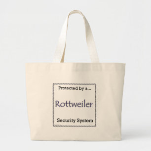 Grand Tote Bag Système de sécurité Rottweiler