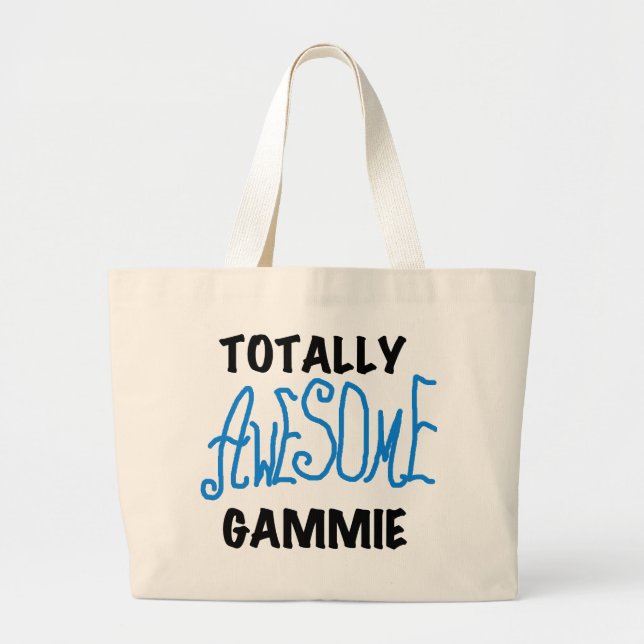 Grand Tote Bag T-shirts et cadeaux bleus totalement (Devant)