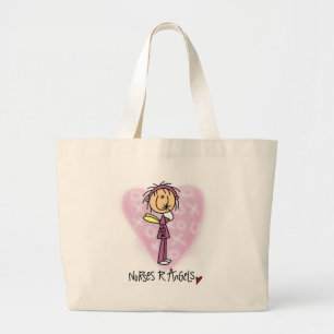 Grand Tote Bag T-shirts et cadeaux d'anges des infirmières R