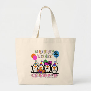 Grand Tote Bag T-shirts et cadeaux de 4ème anniversaire de Pengui
