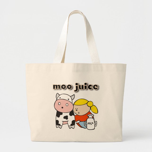 Grand Tote Bag T-shirts et cadeaux de jus de MOO (Devant)