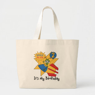 Grand Tote Bag T-shirts et cadeaux de l'Alien spatial 2e annivers