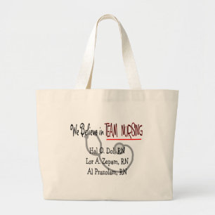 Grand Tote Bag T-shirts et cadeaux hilares d'infirmière