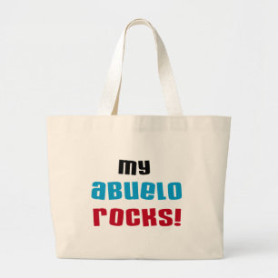Grand Tote Bag T-shirts et cadeaux My Abuelo Rocks