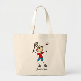 Grand Tote Bag T-shirts et cadeaux pour joueurs de badminton