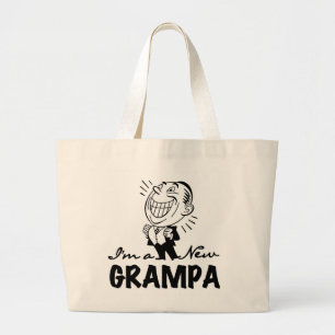 Grand Tote Bag T-shirts et cadeaux souriants New Grampa