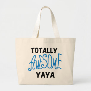 Grand Tote Bag T-shirts et cadeaux Yaya totalement géniaux