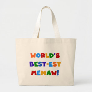 Grand Tote Bag T-shirts lumineux de couleurs du Meilleur-est