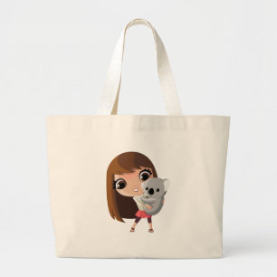 Grand Tote Bag Taara et pudding le koala