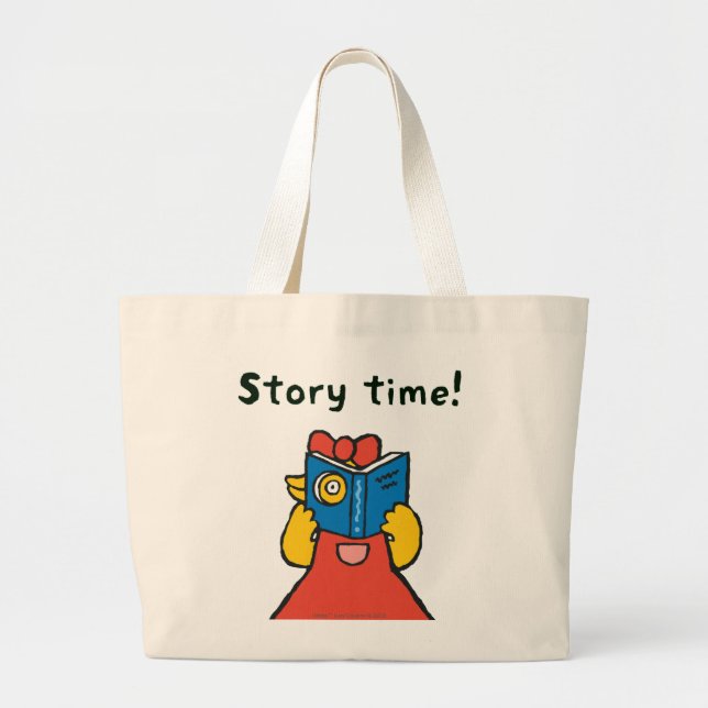 Grand Tote Bag Tallulah fait un visage drôle (Devant)