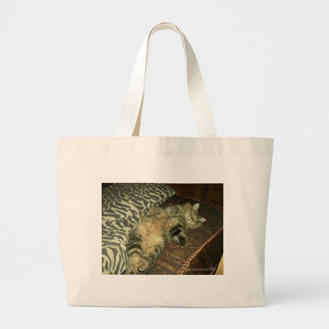 Grand Tote Bag Tambour rhum (Devant)