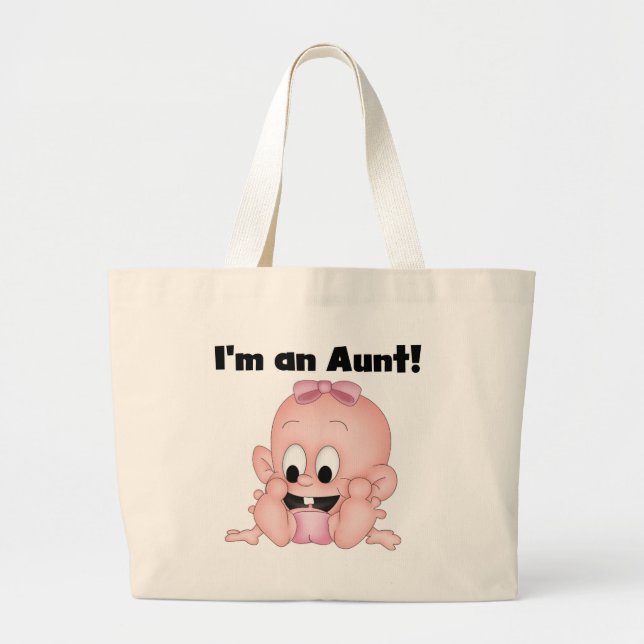 Grand Tote Bag Tante de New Niece Tshirts et cadeaux (Devant)