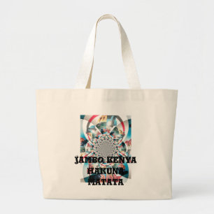 Grand Tote Bag Tapisserie kényane Kaleidoscope