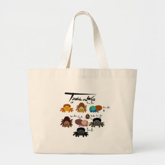 Grand Tote Bag Tarantulas du Monde Mignon Informatif Kawaii