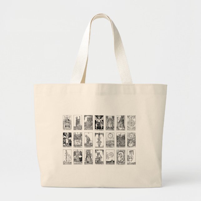 Grand Tote Bag tarot antique (Devant)