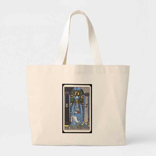 Grand Tote Bag Tarot : La haute prêtresse (Devant)