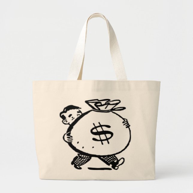 GRAND TOTE BAG T'AS DE L'ARGENT ? (Devant)