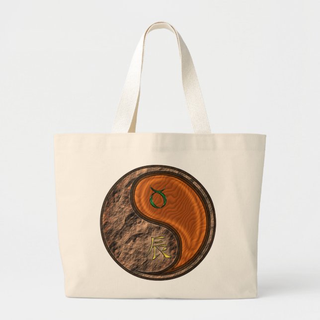 Grand Tote Bag Taurus & Dragon de Bois (Devant)