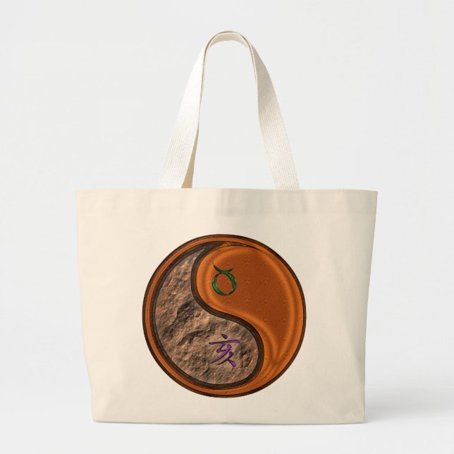 Grand Tote Bag Taurus et Bois (Devant)