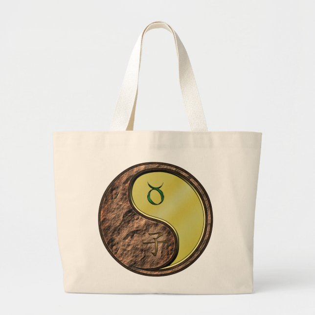 Grand Tote Bag Taurus et rat métallique (Devant)