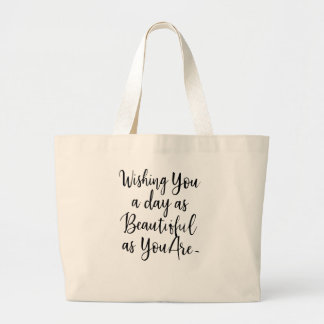 Grand Tote Bag Tee-shirt citation - Meilleur cadeau pour elle