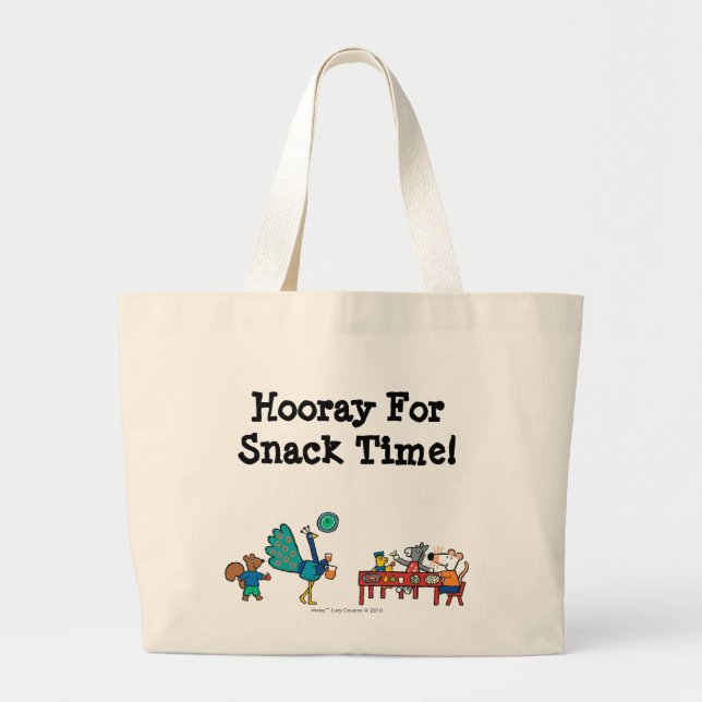 Grand Tote Bag Temps préscolaire de Maisy et de casse-croûte (Devant)