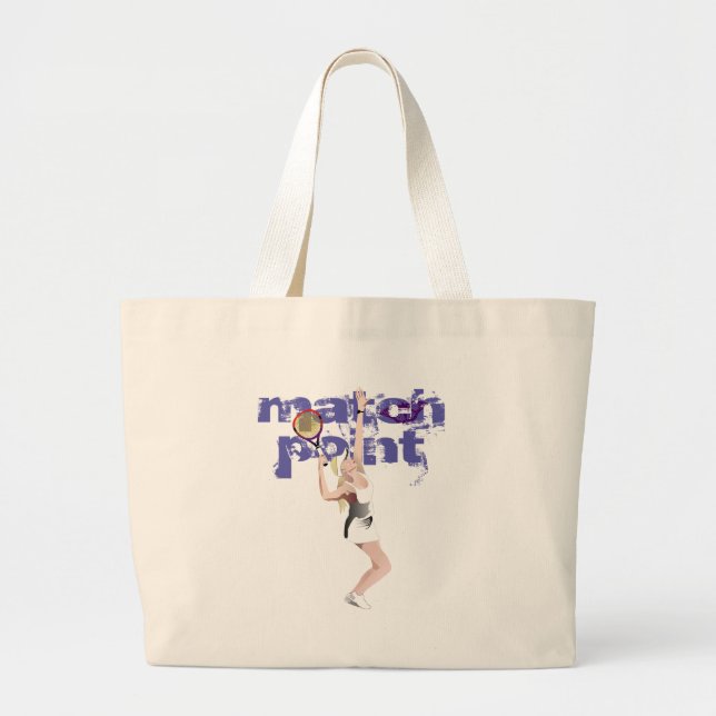 Grand Tote Bag Tennis Fourre-tout de Match Point (Devant)