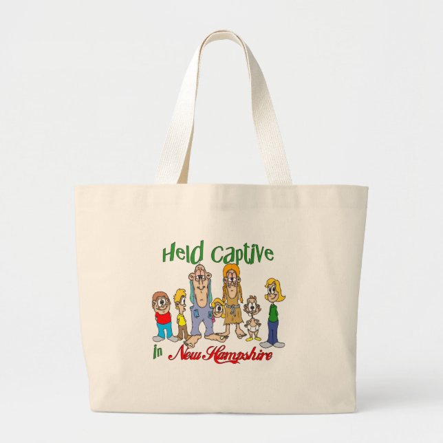 Grand Tote Bag Tenu captif dans le New Hampshire (Devant)