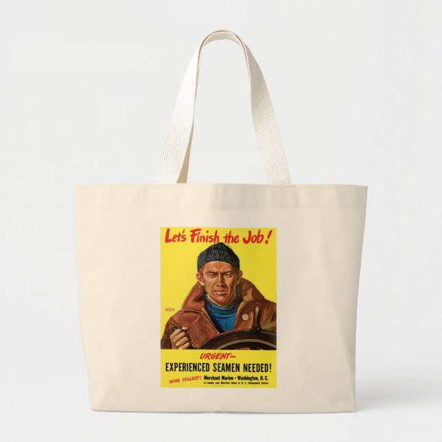 Grand Tote Bag Terminez Le Travail ! (Devant)