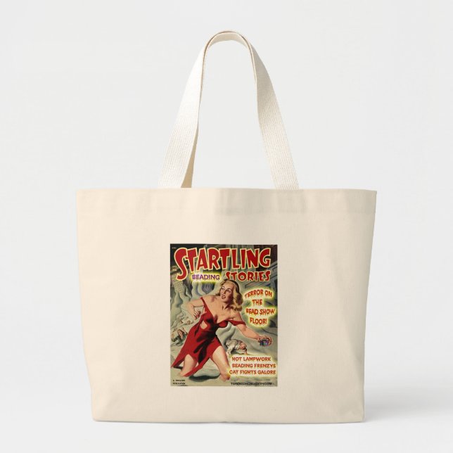 Grand Tote Bag Terreur d'exposition de perle ! (Devant)