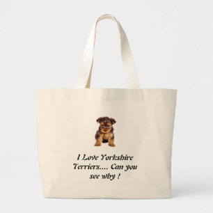 Grand Tote Bag Terriers de Yorkshire d'amour ? Le besoin bon un