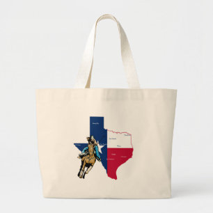 Grand Tote Bag Texas Cowgirl