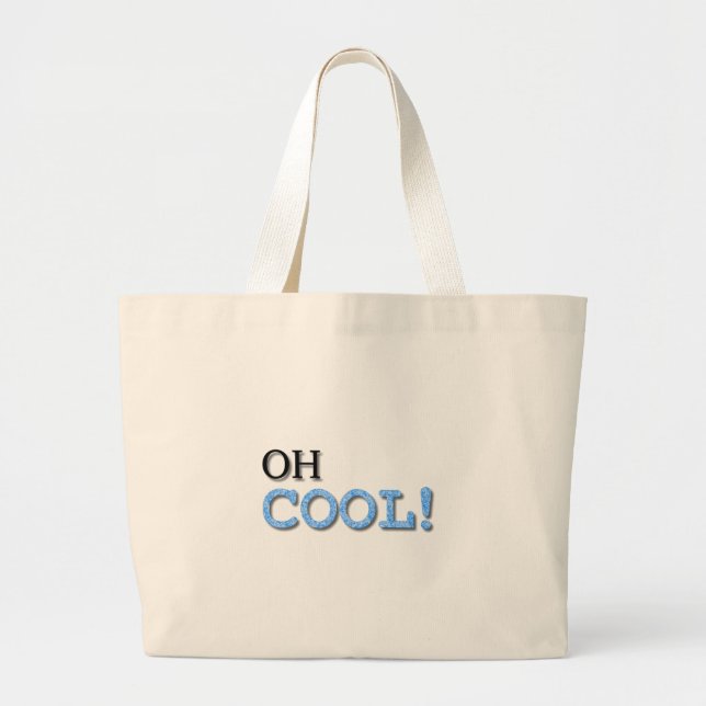 Grand Tote Bag Texte Cool (Devant)