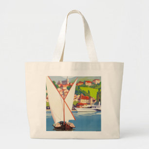 Grand Tote Bag Thonon Les Bains Français Travel Europe
